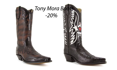20% di sconto su tutti i Tony Mora Boots 